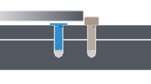 Screws that can be used in limited spaces are required 【Elegant functionality / design】